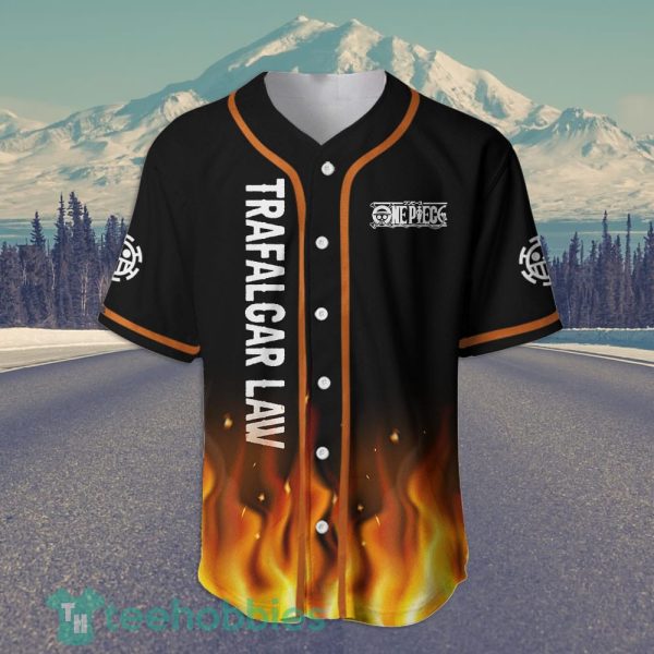 trafalgar law custom op anime jersey baseball shirt for fans 2 1EGfb 600x600px Trafalgar Law Custom OP Anime Jersey Baseball Shirt For Fans