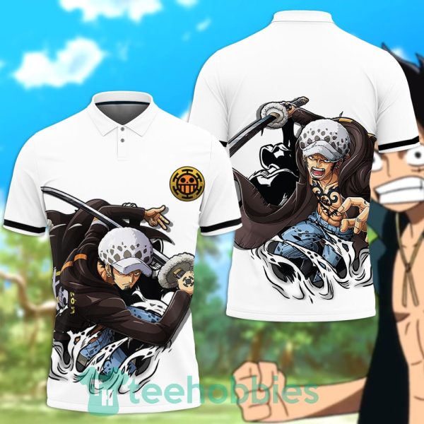 trafalgar law polo shirt custom anime one piece for anime fans 1 WGACa 600x600px Trafalgar Law Polo Shirt Custom Anime One Piece For Anime Fans