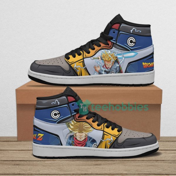 trunks custom dragon ball z anime air jordan hightop shoes 1 K9BIS 600x600px Trunks Custom Dragon Ball Z Anime Air Jordan Hightop Shoes