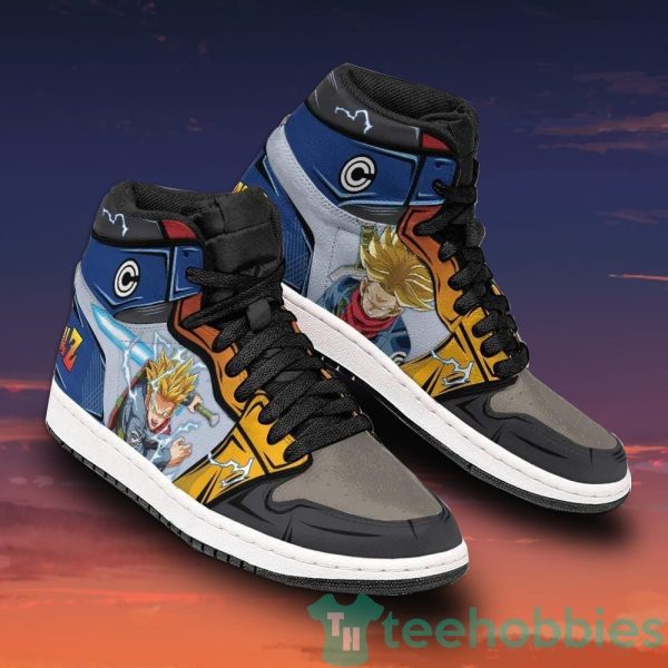 trunks custom dragon ball z anime air jordan hightop shoes 2 EfLHk 600x600px Trunks Custom Dragon Ball Z Anime Air Jordan Hightop Shoes