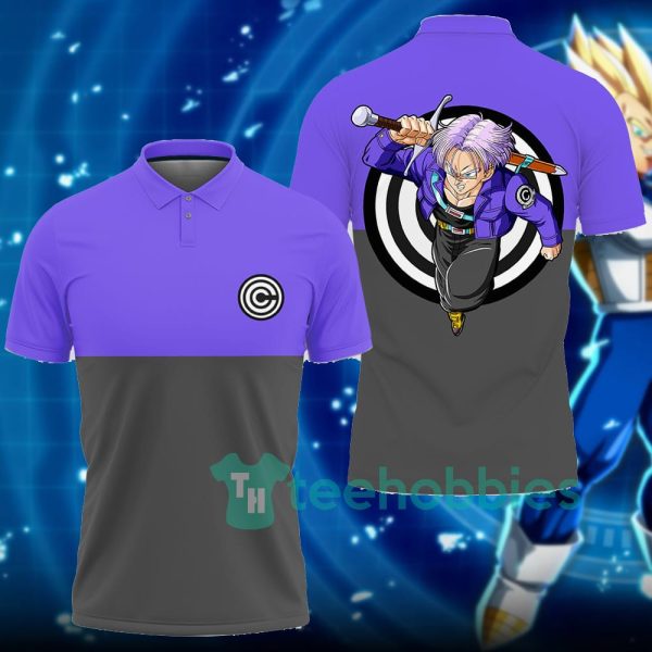 trunks dragon ball custom anime polo shirt for fans 1 4pMa1 600x600px Trunks Dragon Ball Custom Anime Polo Shirt For Fans