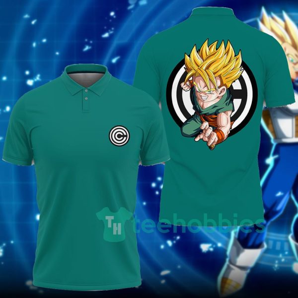 trunks kid dragon ball custom anime polo shirt best gift for fans 1 QbV9M 600x600px Trunks Kid Dragon Ball Custom Anime Polo Shirt Best Gift For Fans