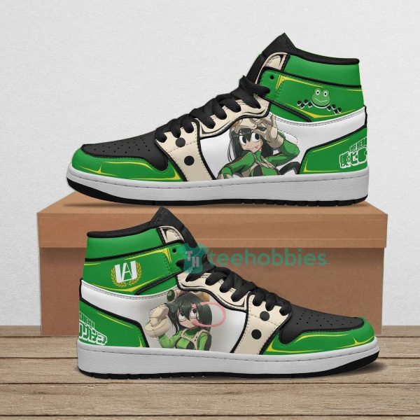 tsuyu asui custom my hero academia anime air jordan hightop shoes 1 O6O8V 600x600px Tsuyu Asui Custom My Hero Academia Anime Air Jordan Hightop Shoes
