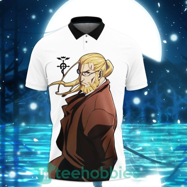 van hohenheim custom fullmetal alchemist anime polo shirt for men and women 2 Rir9c 600x600px Van Hohenheim Custom Fullmetal Alchemist Anime Polo Shirt For Men And Women