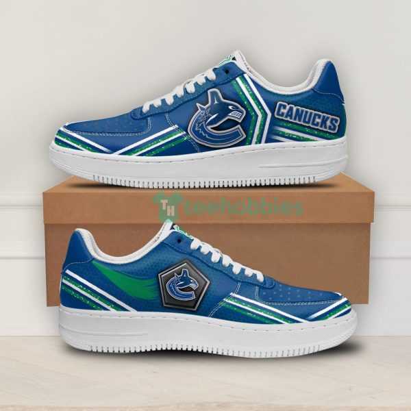 vancouver canucks logo and striped style air force shoes for fans 1 GHEV8 600x600px Vancouver Canucks Logo And Striped Style Air Force Shoes For Fans