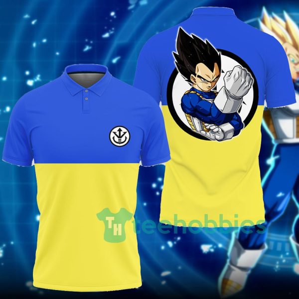 vegeta dragon ball blue and yellow custom anime polo shirt for fans 1 H5yk8 600x600px Vegeta Dragon Ball Blue And Yellow Custom Anime Polo Shirt For Fans