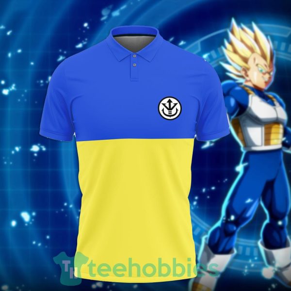 vegeta dragon ball blue and yellow custom anime polo shirt for fans 2 KlzIP 600x600px Vegeta Dragon Ball Blue And Yellow Custom Anime Polo Shirt For Fans