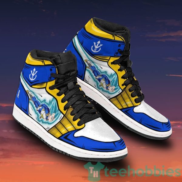 vegeta super saiyan blue custom dragon ball anime air jordan hightop shoes 2 K2nsm 600x600px Vegeta Super Saiyan Blue Custom Dragon Ball Anime Air Jordan Hightop Shoes