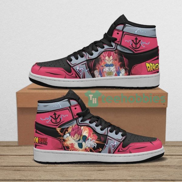 vegeta super saiyan god custom anime air jordan hightop shoes 1 sdFHT 600x600px Vegeta Super Saiyan God Custom Anime Air Jordan Hightop Shoes
