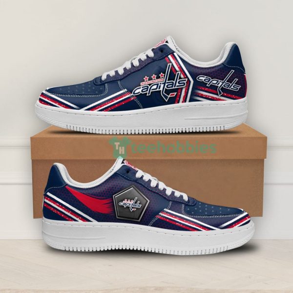 washington capitals logo and striped style air force shoes for fans 1 hT2jf 600x600px Washington Capitals Logo And Striped Style Air Force Shoes For Fans