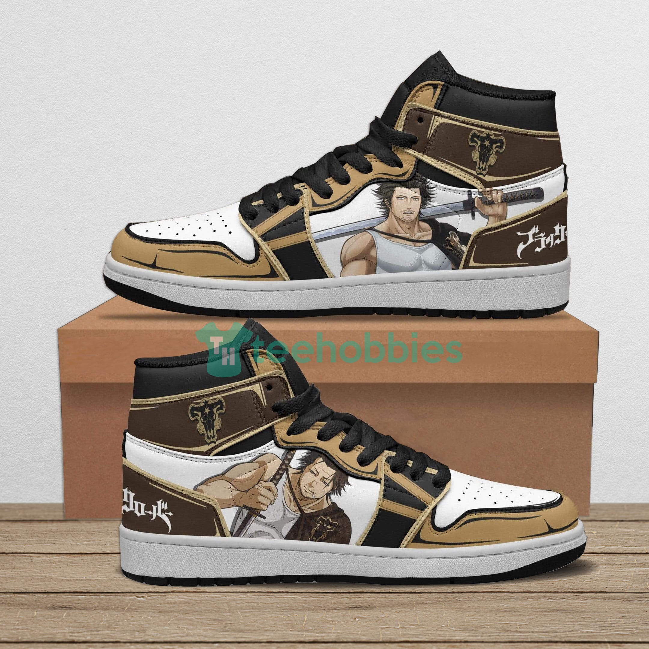 Yami Sukehiro Custom Black Clover Anime Air Jordan Hightop Shoes