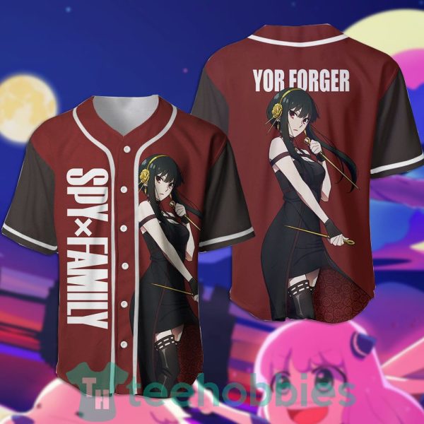 yor forger jersey baseball shirt custom spy x family anime for fans 1 UjMQ3 600x600px Yor Forger Jersey Baseball Shirt Custom Spy x Family Anime For Fans