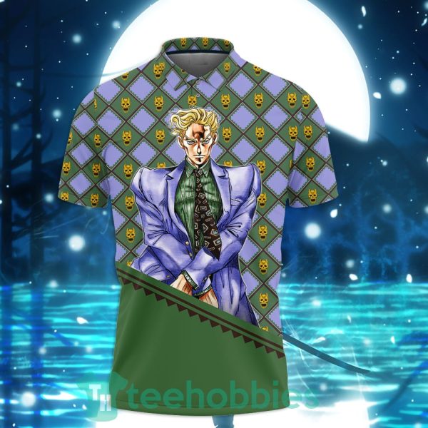 yoshikage kira jjba custom anime polo shirt for men and women 2 vgQs7 600x600px Yoshikage Kira JJBA Custom Anime Polo Shirt For Men And Women