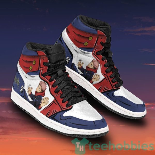 yuji itadori anime anime custom jujutsu kaisen air jordan hightop shoes 2 gz48d 600x600px Yuji Itadori Anime Anime Custom Jujutsu Kaisen Air Jordan Hightop Shoes