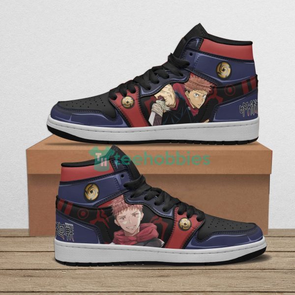 yuji itadori custom jujutsu kaisen anime air jordan hightop shoes 1 1mnUq 600x600px Yuji Itadori Custom Jujutsu Kaisen Anime Air Jordan Hightop Shoes