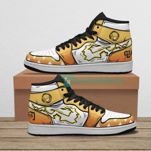 zenitsu fans costum anime air jordan hightop shoes 1 d74iw 600x600px Zenitsu Fans Costum Anime Air Jordan Hightop Shoes