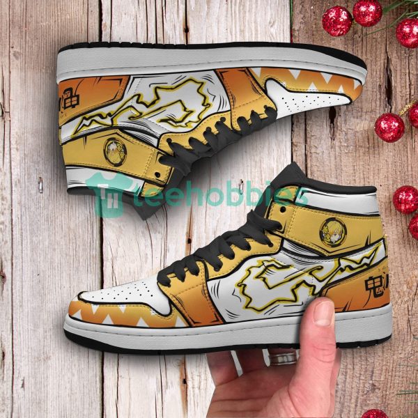 zenitsu fans costum anime air jordan hightop shoes 4 H76jr 600x600px Zenitsu Fans Costum Anime Air Jordan Hightop Shoes