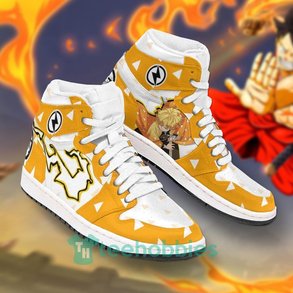 Zenitsu Lover Demon Slayers Air Jordan Hightop Shoes