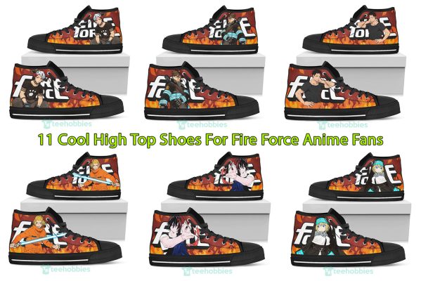 11 Cool High Top Shoes For Fire Force Anime Fans