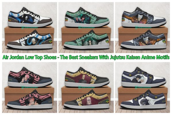 Air Jordan Low Top Shoes - The Best Sneakers With Jujutsu Kaisen Anime Motifs