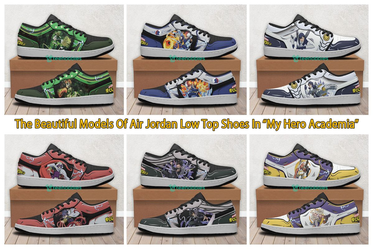 The Beautiful Models Of Air Jordan Low Top Shoes In “My Hero Academia”