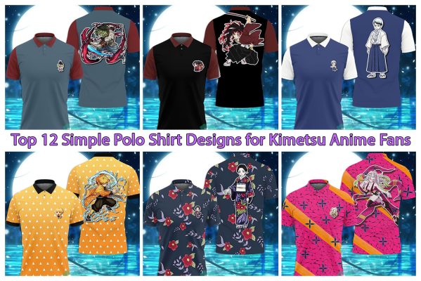 Top 12 Simple Polo Shirt Designs for Kimetsu Anime Fans