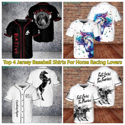 Top 4 Jersey Baseball Shirts For Horse Racing Lovers