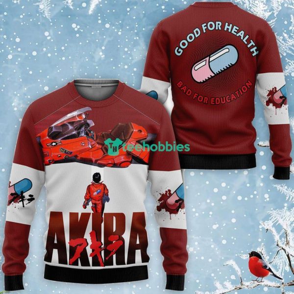 Akira All Over Printed 3D Shirt Good For Health Bad For Education Custom Akira Anime Fans Product Photo 3