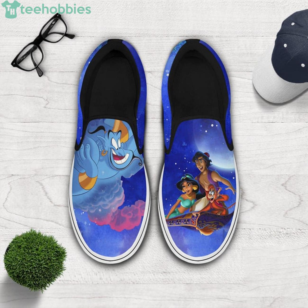 Aladdin And Jasmine Disney Princess Slip On Shoes For Men And Women Product Photo 1
