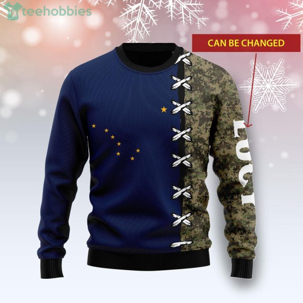 Alaska Camo Style Custome Nams Best Gift Ugly Christmas Sweater Product Photo 2