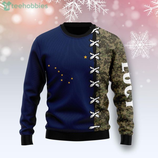 Alaska Camo Style Custome Nams Best Gift Ugly Christmas Sweater Product Photo 1