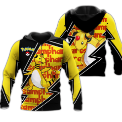 Ampharos Zip All Over Printed 3D Shirt Costume Pokemon Fan Gift Idea Product Photo 1