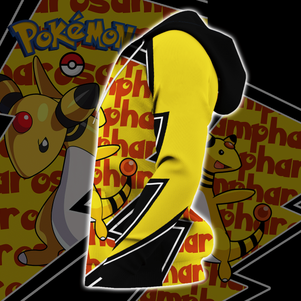 Ampharos Zip All Over Printed 3D Shirt Costume Pokemon Fan Gift Idea Product Photo 4