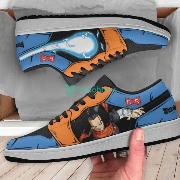 Android 17 Custom Dragon Ball Anime Air Jordan Low Top Shoesproduct photo 4