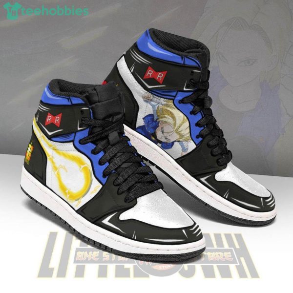 Android 18 Dragon Ball Super Anime Air Jordan Hightop Shoes Product Photo 3