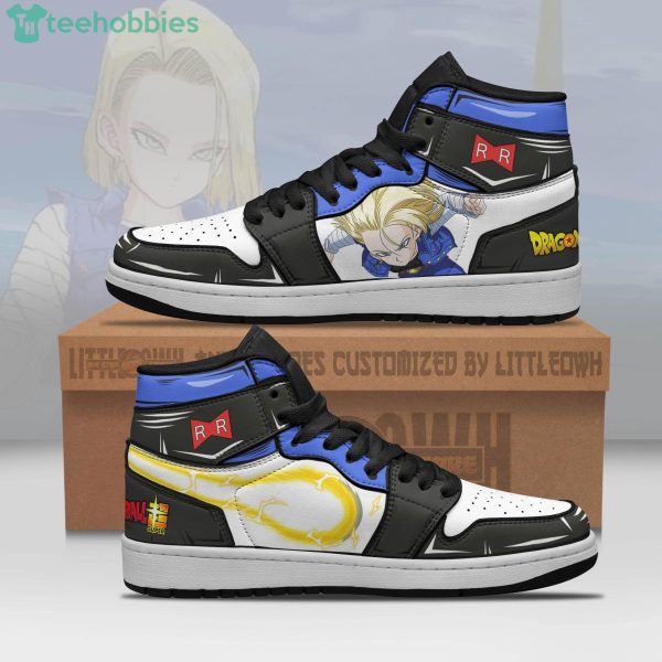 Android 18 Dragon Ball Super Anime Air Jordan Hightop Shoes Product Photo 1