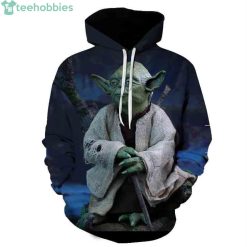 Anime Star Wars Yoda All Over Print 3D Hoodieproduct photo 1