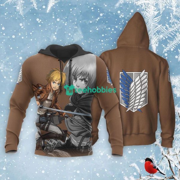AOT Armin Arlert All Over Printed 3D Shirt Attack On Titan Anime Fans Product Photo 3