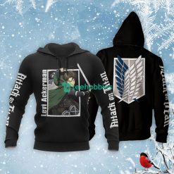 AOT Levi Ackerman All Over Printed 3D Shirt Attack On Titan Anime Fans Product Photo 3