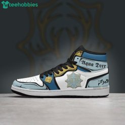 Aqua Deer Black Clover Anime Air Jordan Hightop Shoes Product Photo 3