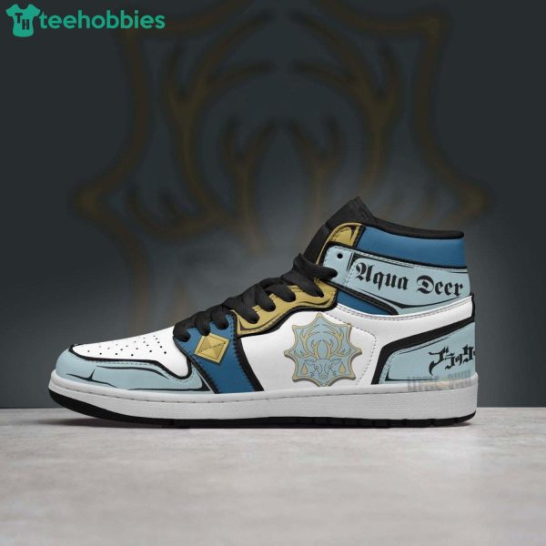 Aqua Deer Black Clover Anime Air Jordan Hightop Shoes Product Photo 3
