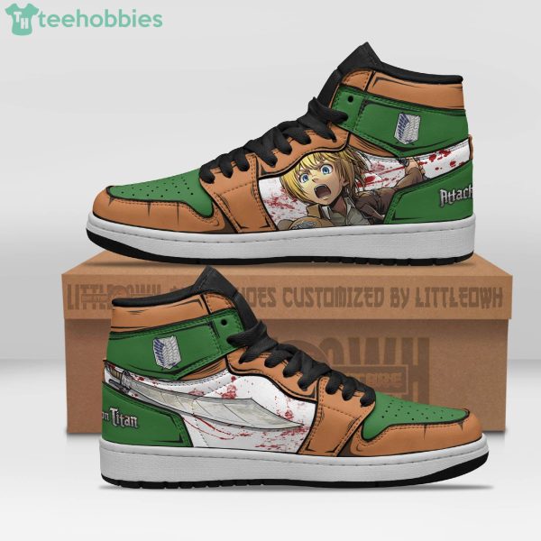 Armin Arlert Anime Air Jordan Hightop Shoes Attack On Titan Product Photo 1