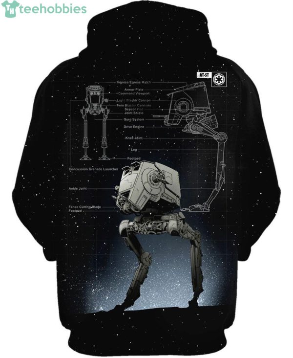 At-St Walker Star Wars All Over Print 3D Hoodieproduct photo 2