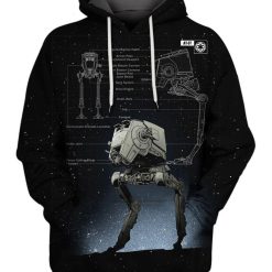 At-St Walker Star Wars All Over Print 3D Hoodieproduct photo 1