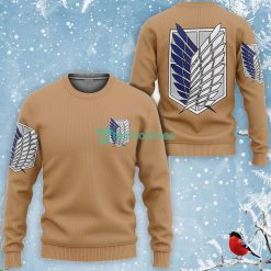 Attack On Titan All Over Printed 3D Shirt Wings Of Freedom Scout Regiment Anime Fans Product Photo 3