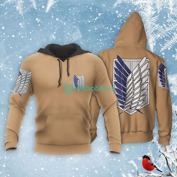 Attack On Titan All Over Printed 3D Shirt Wings Of Freedom Scout Regiment Anime Fans Product Photo 8