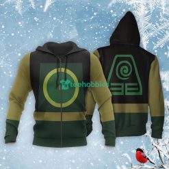 Avatar The Last Airbender All Over Printed 3D Shirt Earth Nation Uniform Costume Product Photo 1