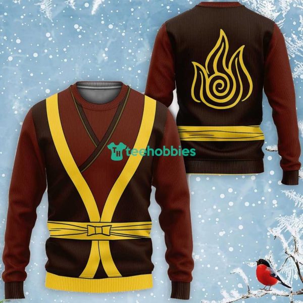 Avatar The Last Airbender Zuko Uniform All Over Printed 3D Shirt Anime Fans Costume Product Photo 2