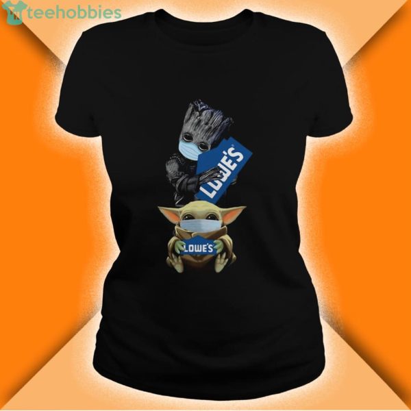 baby groot and baby yoda face mask hug lowes shirt 1 600x600px Baby Groot And Baby Yoda Face Mask Hug Lowes Shirt
