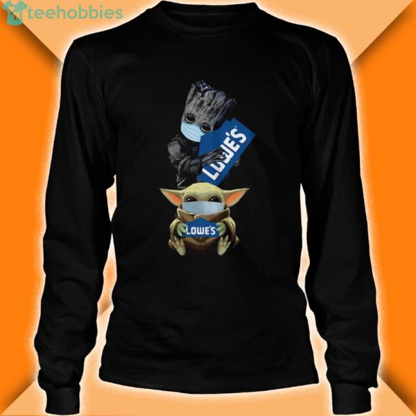 baby groot and baby yoda face mask hug lowes shirt 3 600x600px Baby Groot And Baby Yoda Face Mask Hug Lowes Shirt